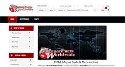 Desktop Screenshot of moparpartsworldwide.com